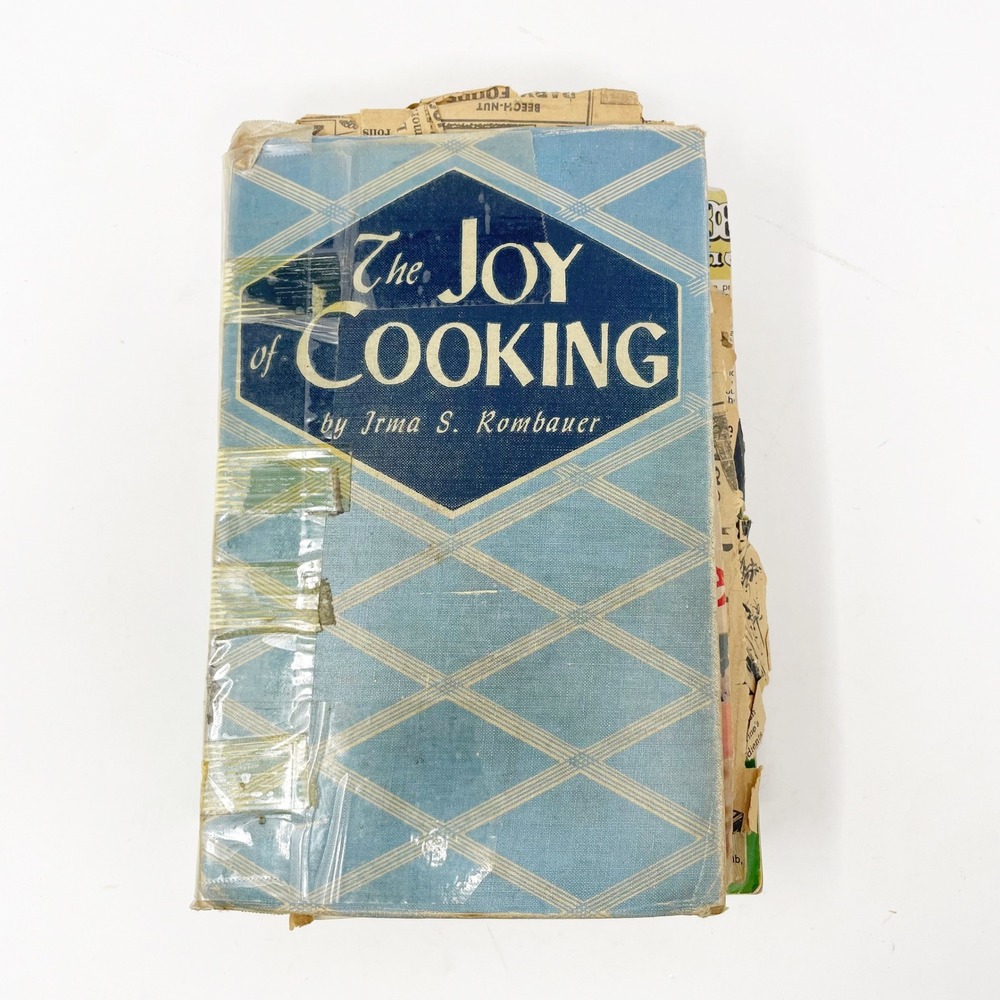 Vintage 1946 The Joy of Cooking Book Blue Fair Hardcover Irma S Rombauer OOAK